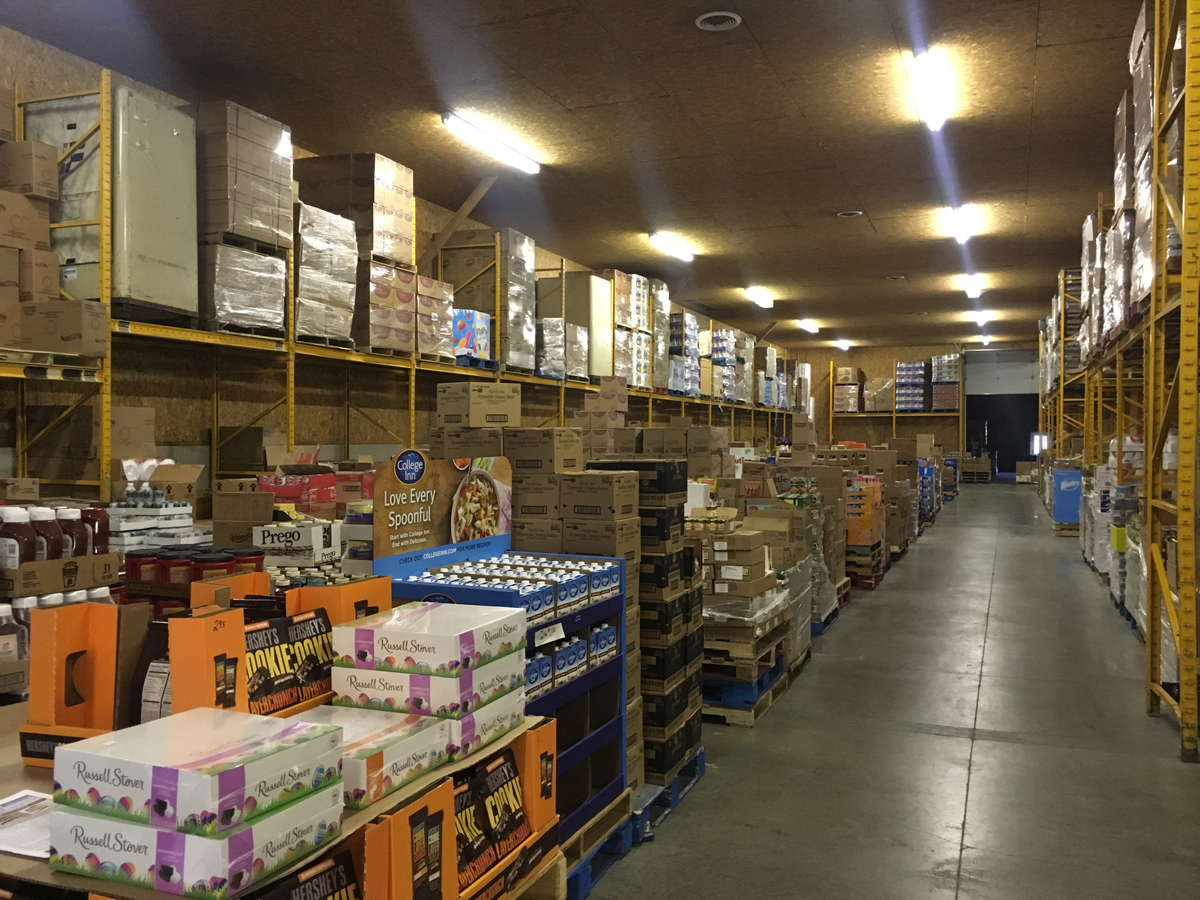 inside warehouse