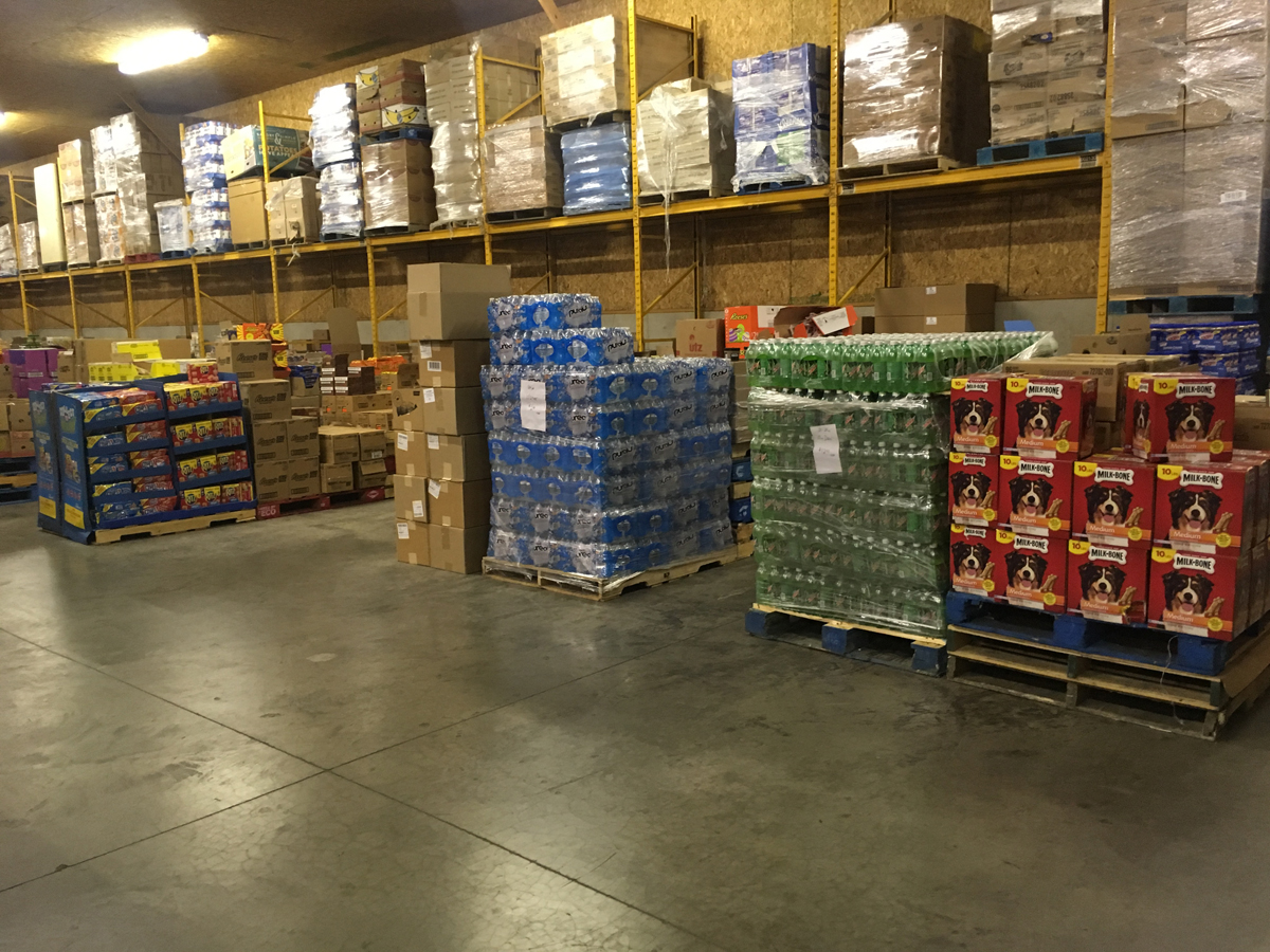 inside warehouse
